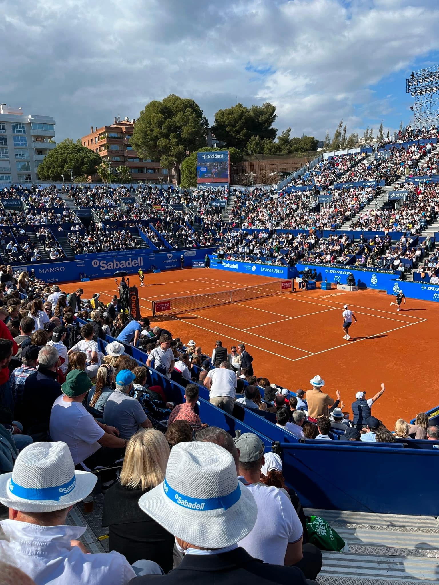 Siguiendo un partido en un torneo ATP