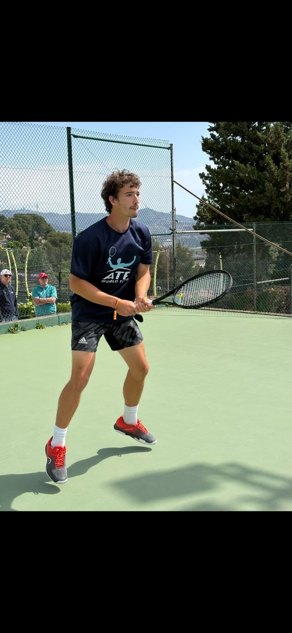 Golpe en el aire durante un entrenamiento